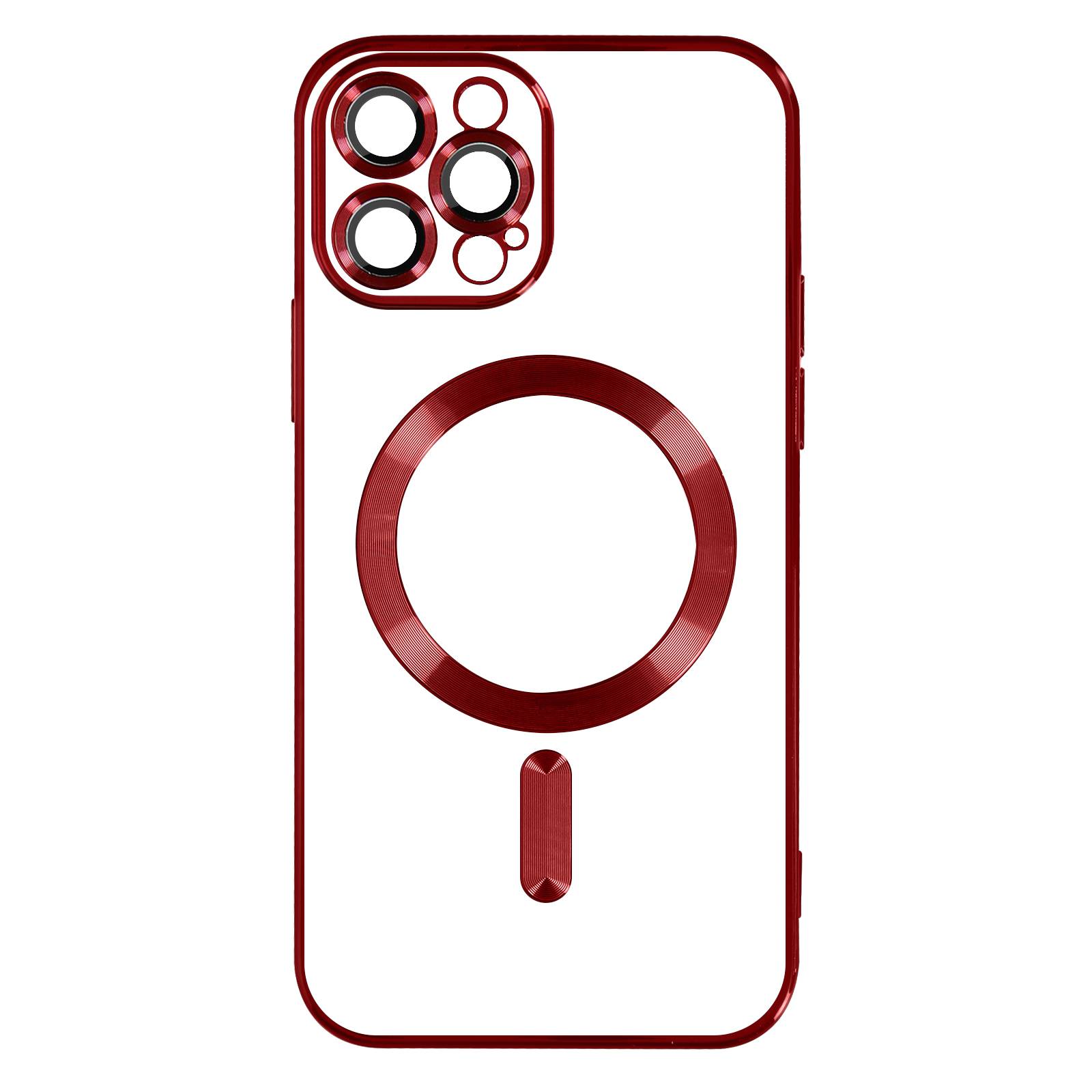 Coque MagSafe pour iPhone 13 Pro Max avec Contour Chromé Ultra Élégant-0