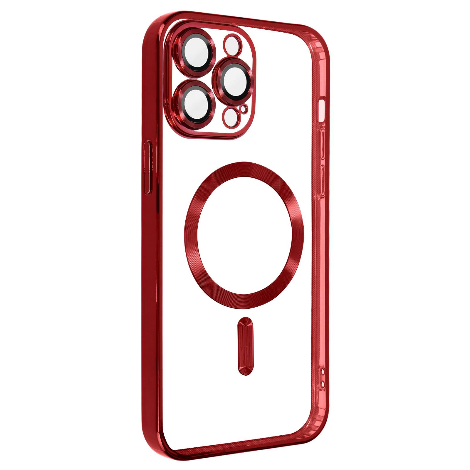 Coque MagSafe pour iPhone 13 Pro Max avec Contour Chromé Ultra Élégant-1