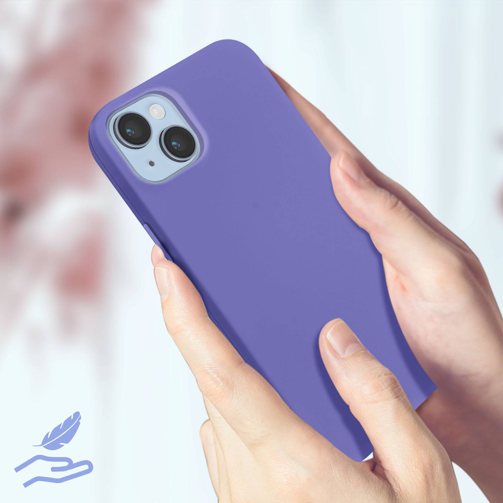 Coque pour iPhone 14 Semi-rigide Soft-touch Fine-3