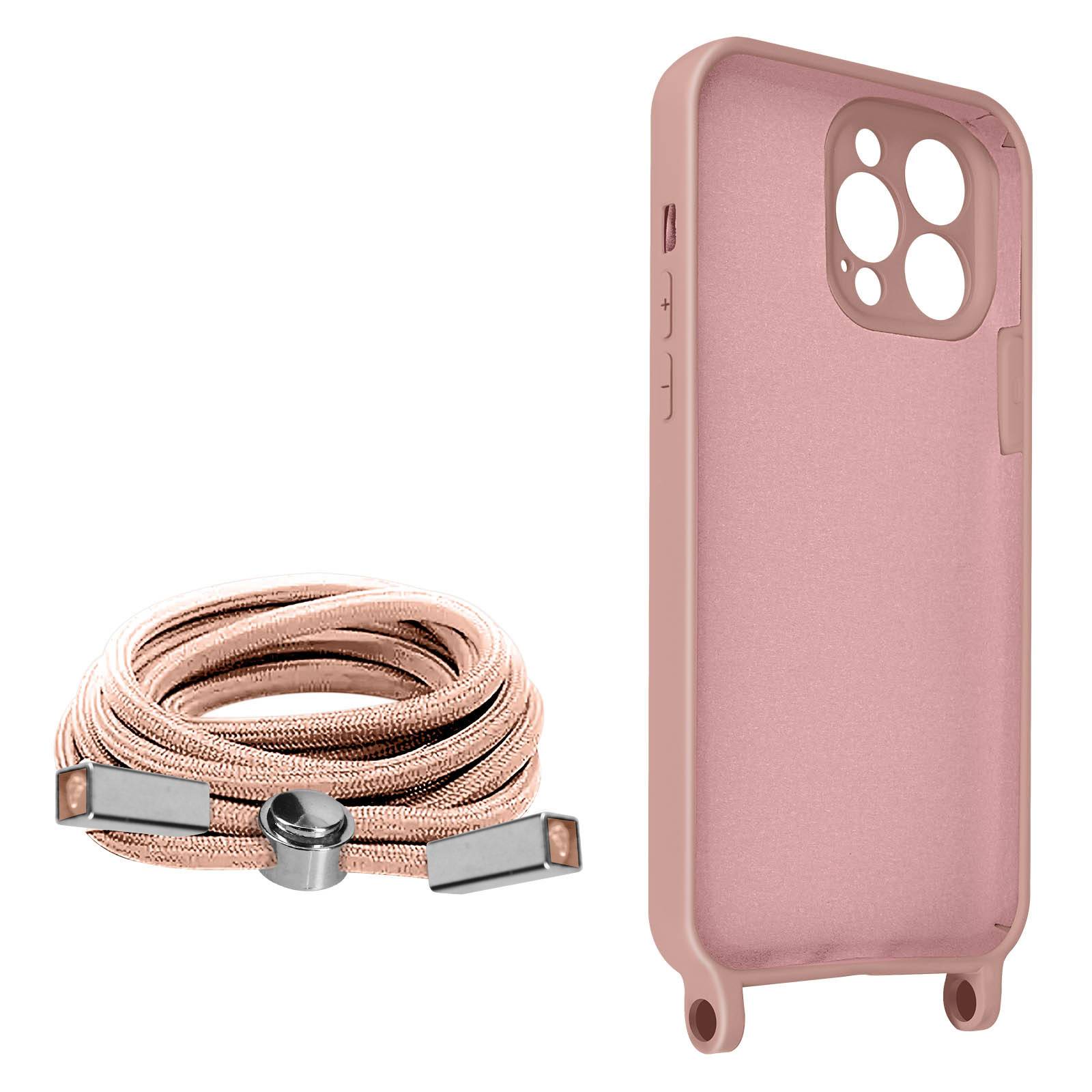 Coque Cordon pour iPhone 13 Pro Semi-rigide avec Lanière Tour du Cou 80cm-1