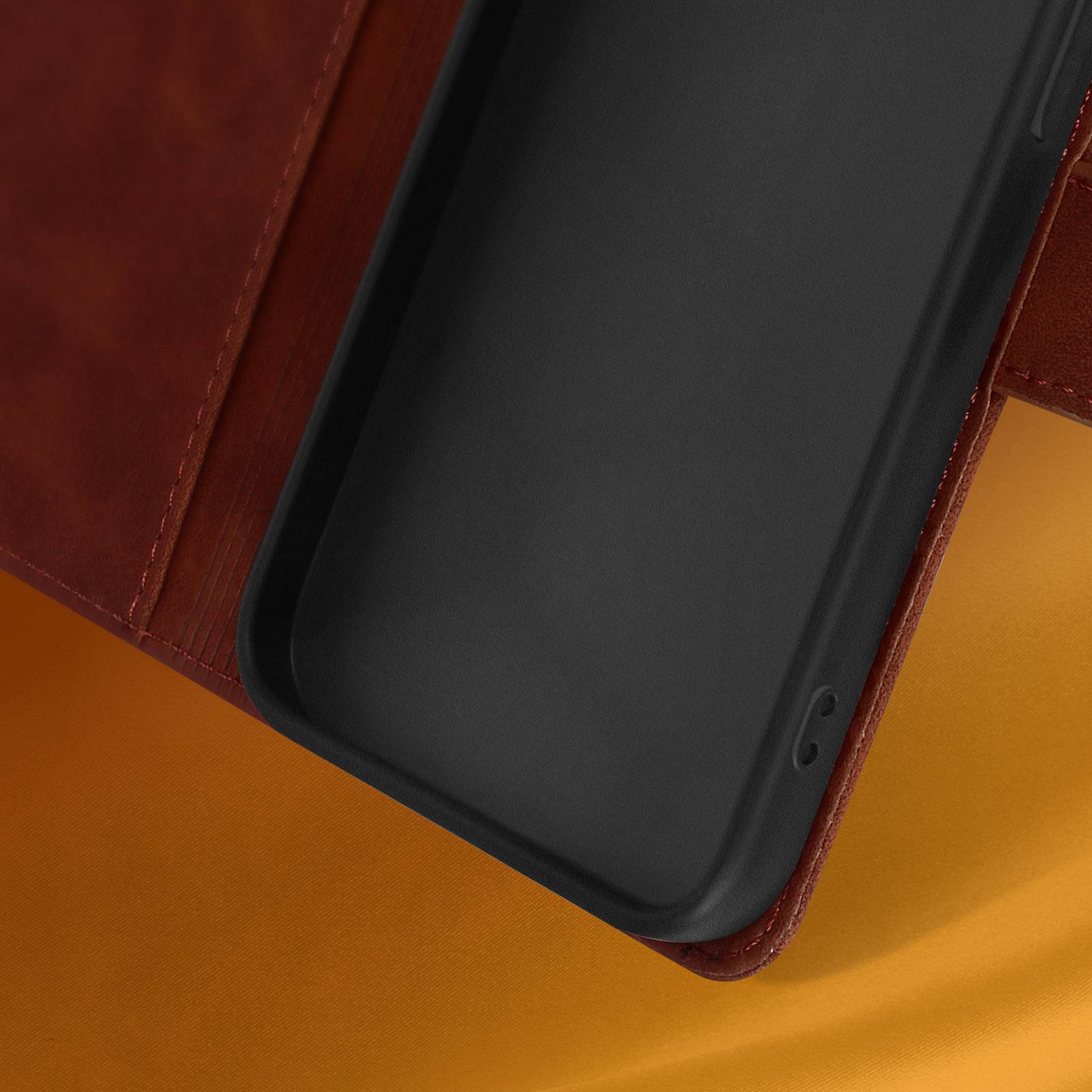 Étui pour iPhone 14 Pro Folio Portefeuille Support Vidéo Mat Soft Touch-4