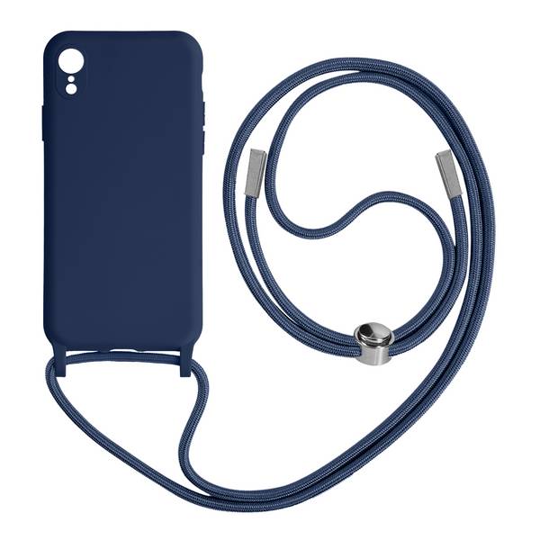 Coque Cordon pour iPhone XR Semi-rigide avec Lanière Tour du Cou 80cm