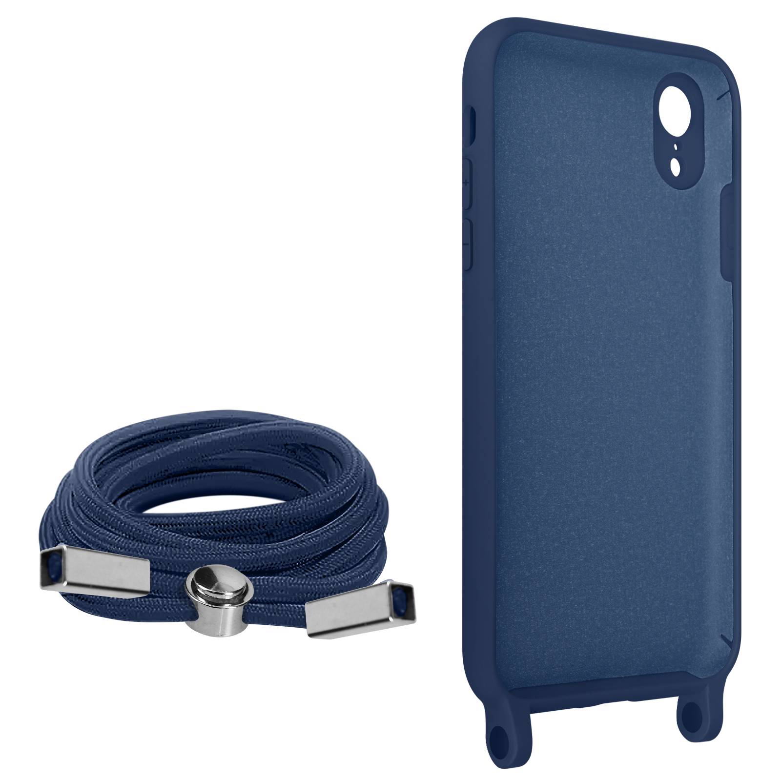 Coque Cordon pour iPhone XR Semi-rigide avec Lanière Tour du Cou 80cm-1