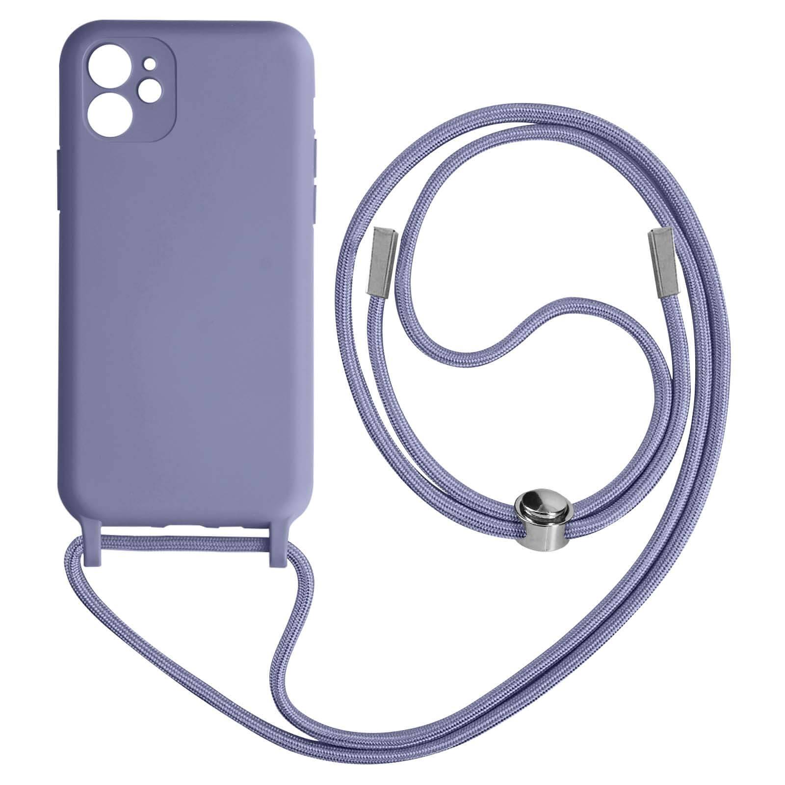 Coque Cordon pour iPhone 11 Semi-rigide Lanière Tour du Cou 80cm-0