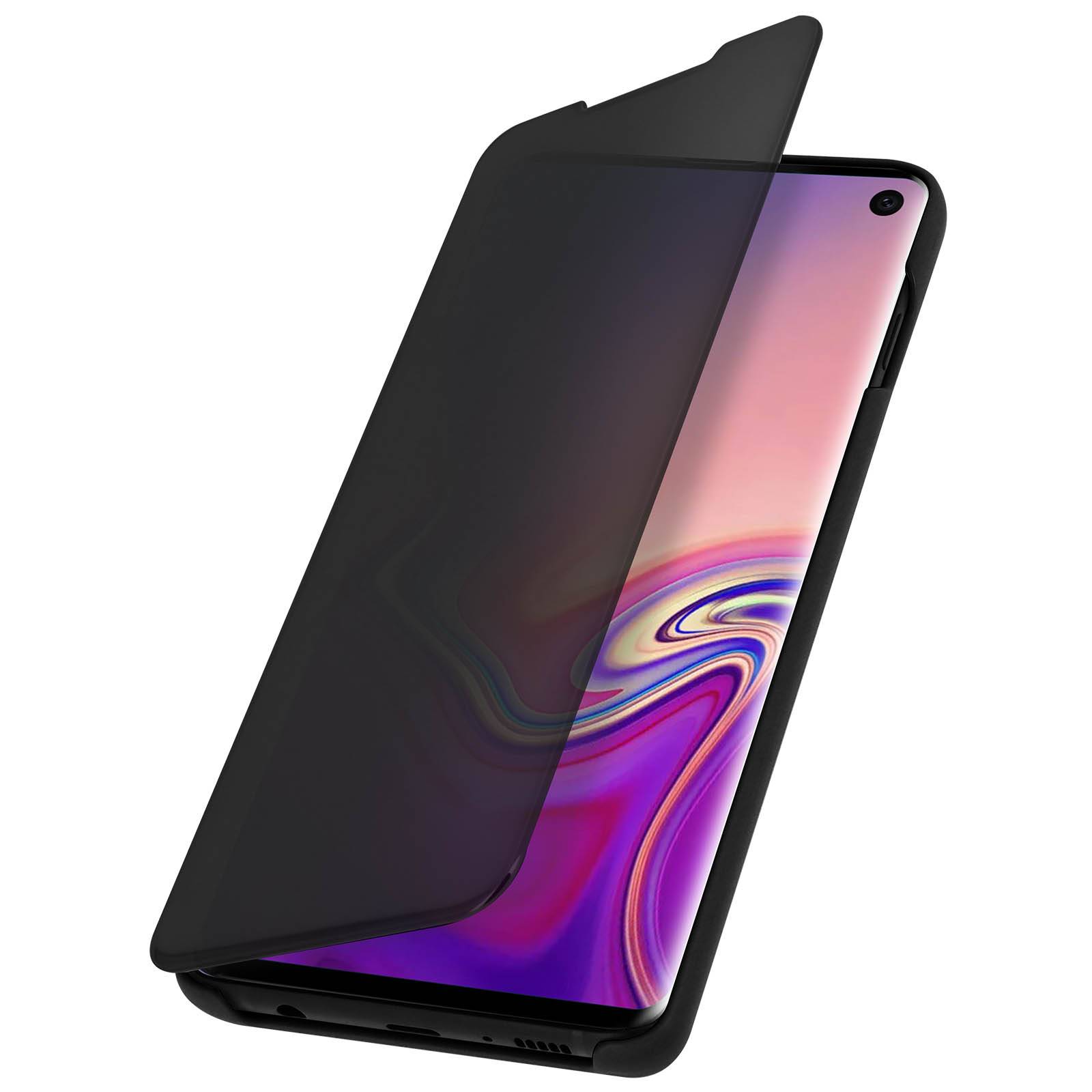 Housse pour Samsung Galaxy S10 Étui Miroir Clapet translucide Stand Vidéo-0