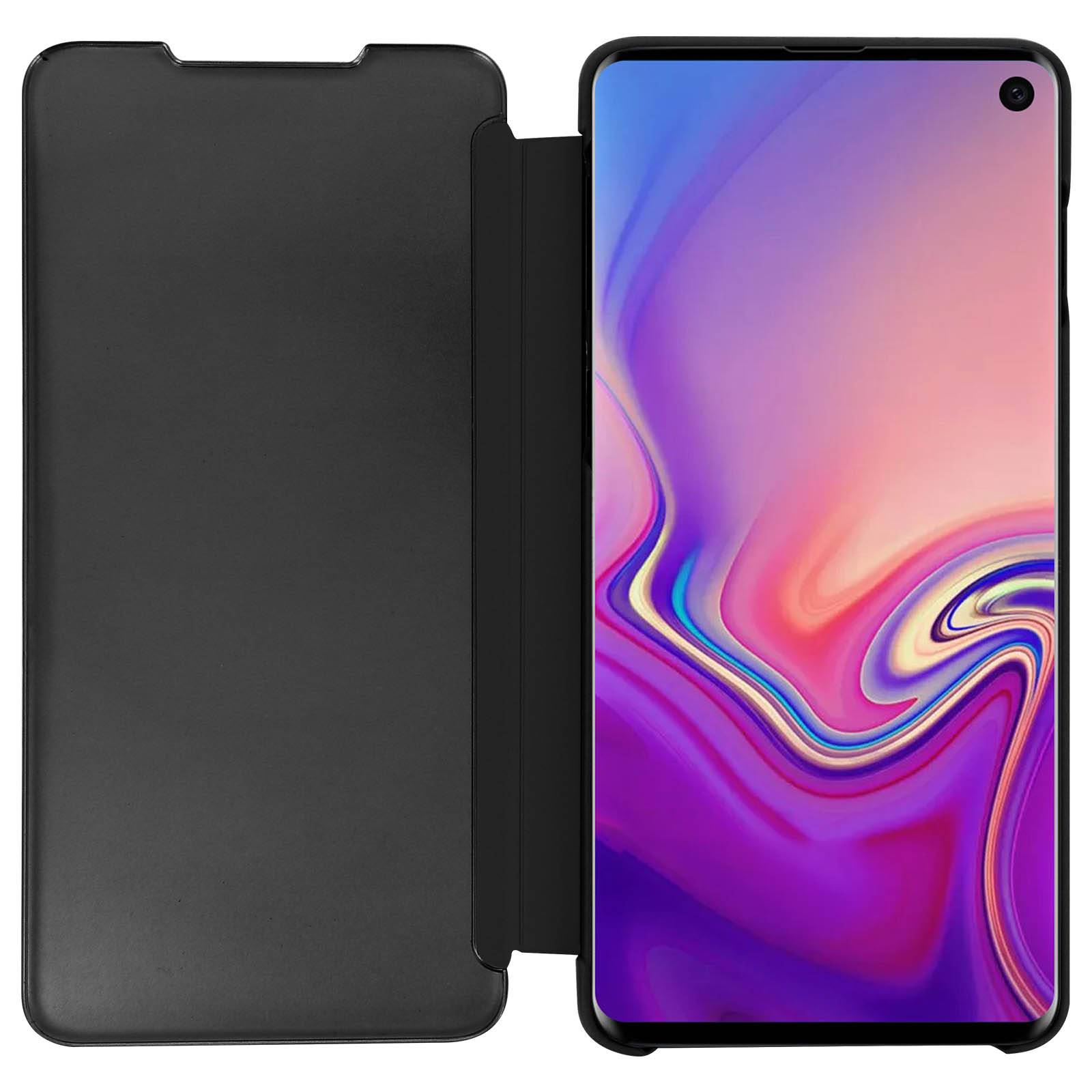 Housse pour Samsung Galaxy S10 Étui Miroir Clapet translucide Stand Vidéo-4