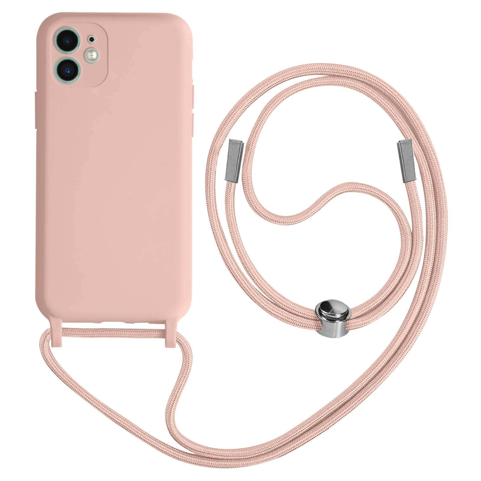Coque Cordon pour iPhone 11 Semi-rigide Lanière Tour du Cou 80cm-1