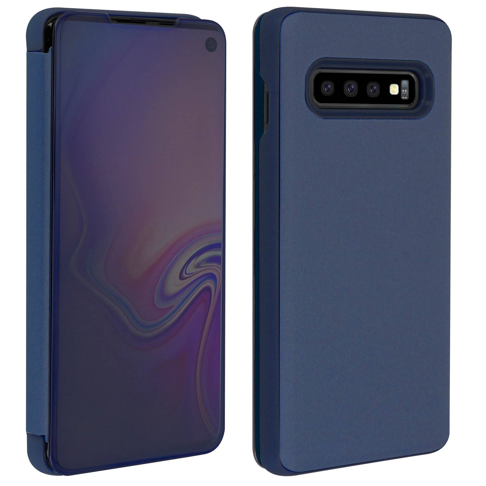 Housse pour Samsung Galaxy S10 Étui Miroir Clapet translucide Stand Vidéo-3