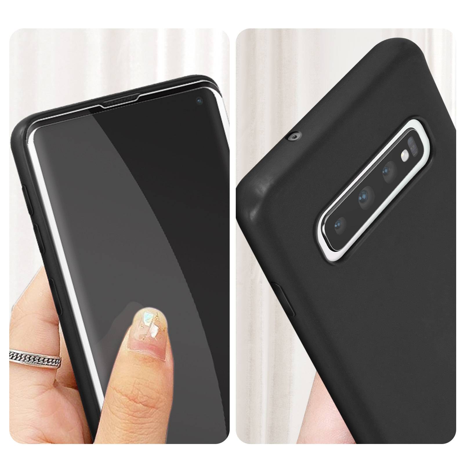 Coque pour Samsung Galaxy S10 Souple et Verre Trempé 9H-3
