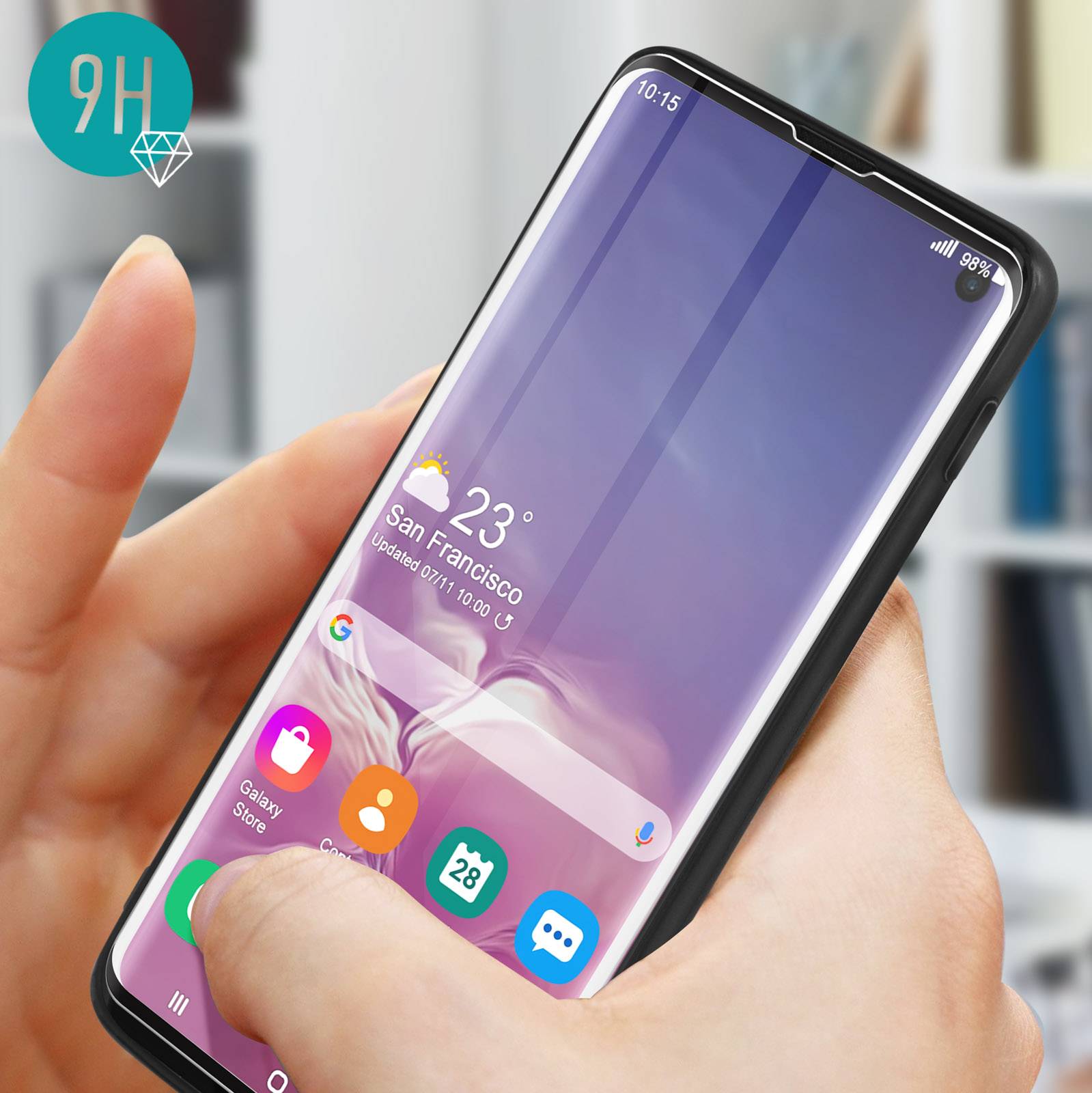 Coque pour Samsung Galaxy S10 Souple et Verre Trempé 9H-4
