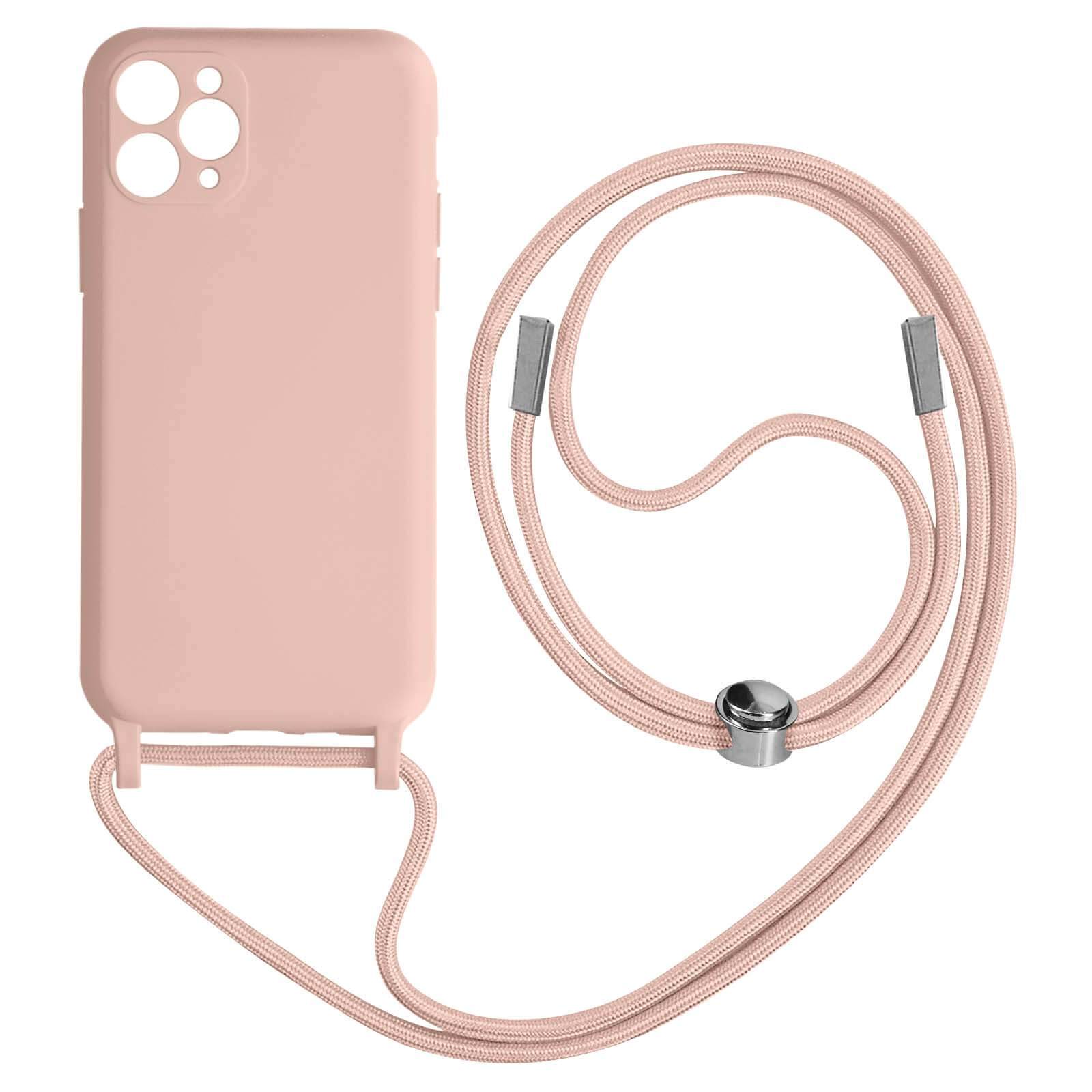 Coque Cordon pour iPhone 11 Pro Max Semi-rigide Lanière Tour du Cou 80cm-0