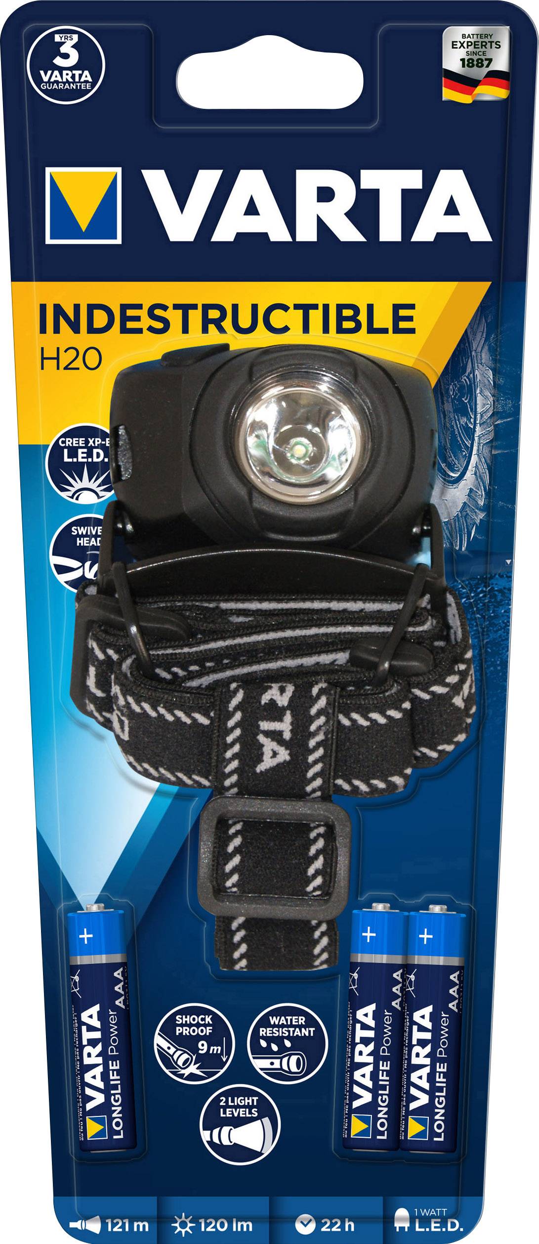 Varta Sports Light 1 W LED Lampe frontale à pile(s) 100 lm 15 h 17731101421-1
