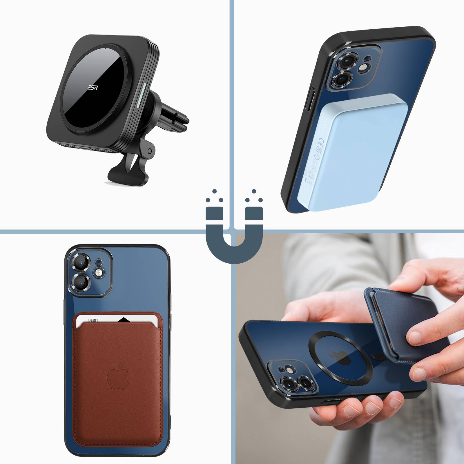 Coque MagSafe pour iPhone 12 Silicone Protection Caméra Contour Chromé-3