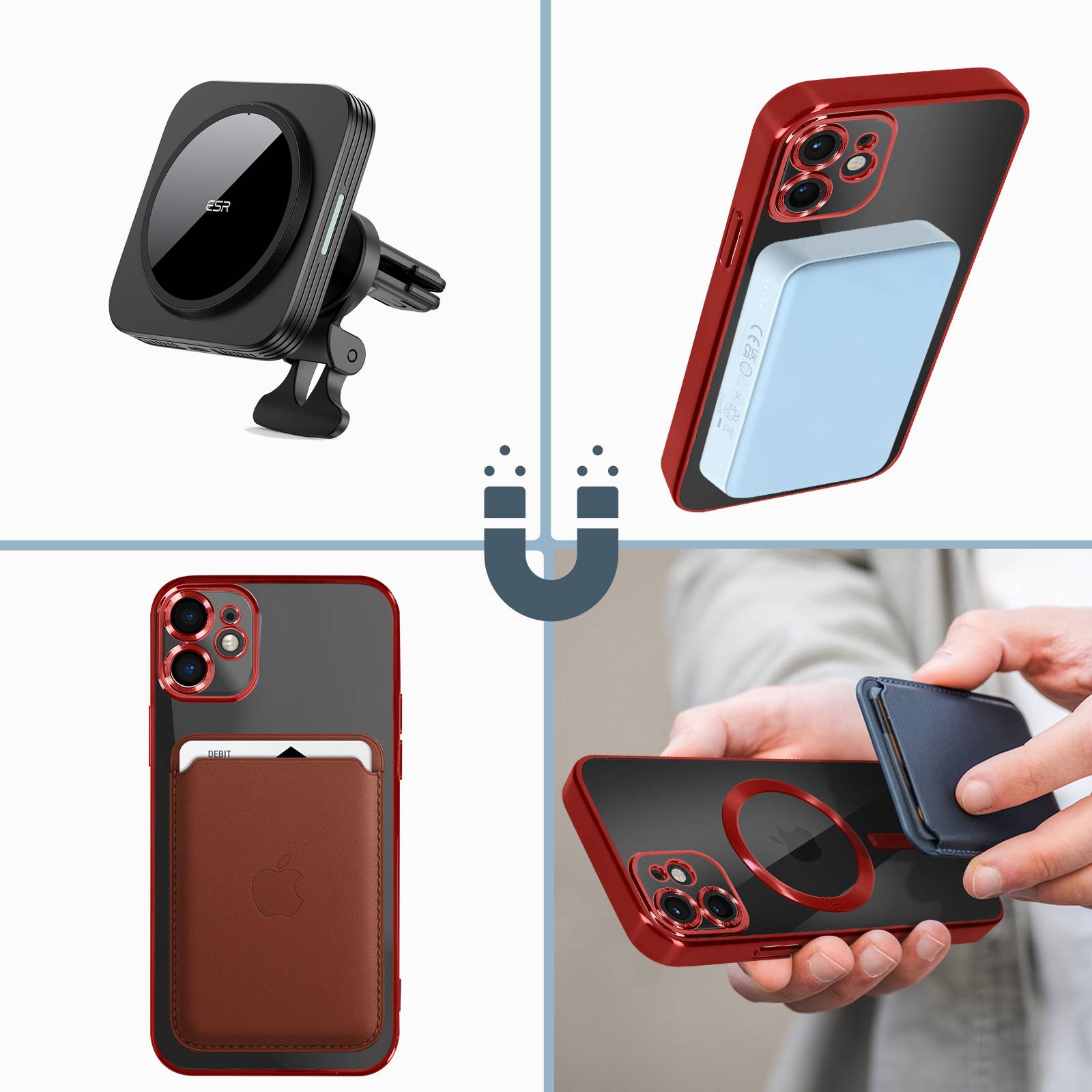 Coque MagSafe pour iPhone 11 Silicone Protection Caméra Contour Chromé-3