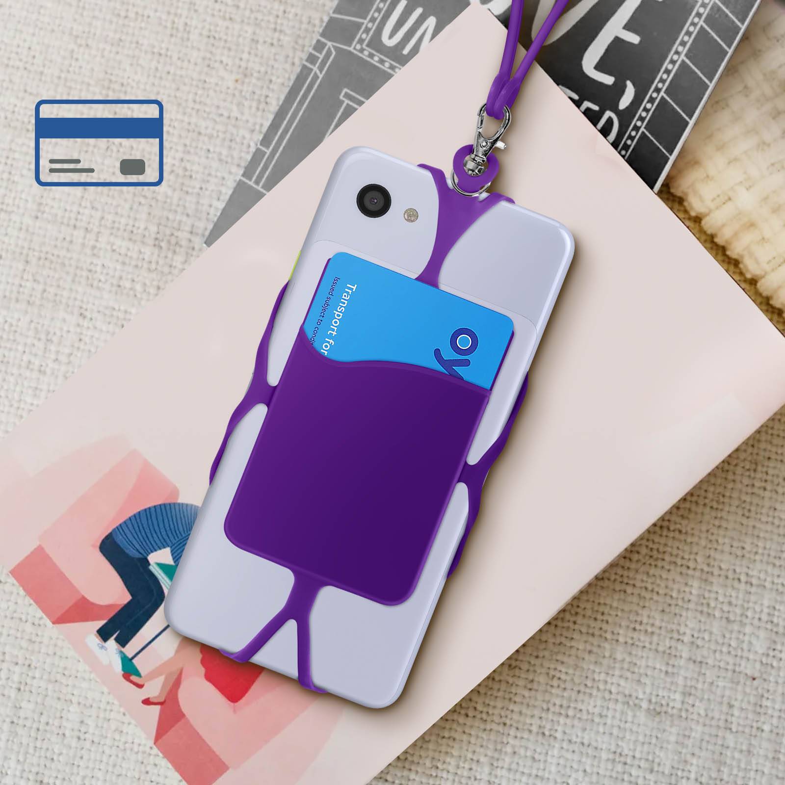 Coque à cordon Universelle Avec Rangement Carte série NeckPouch-2