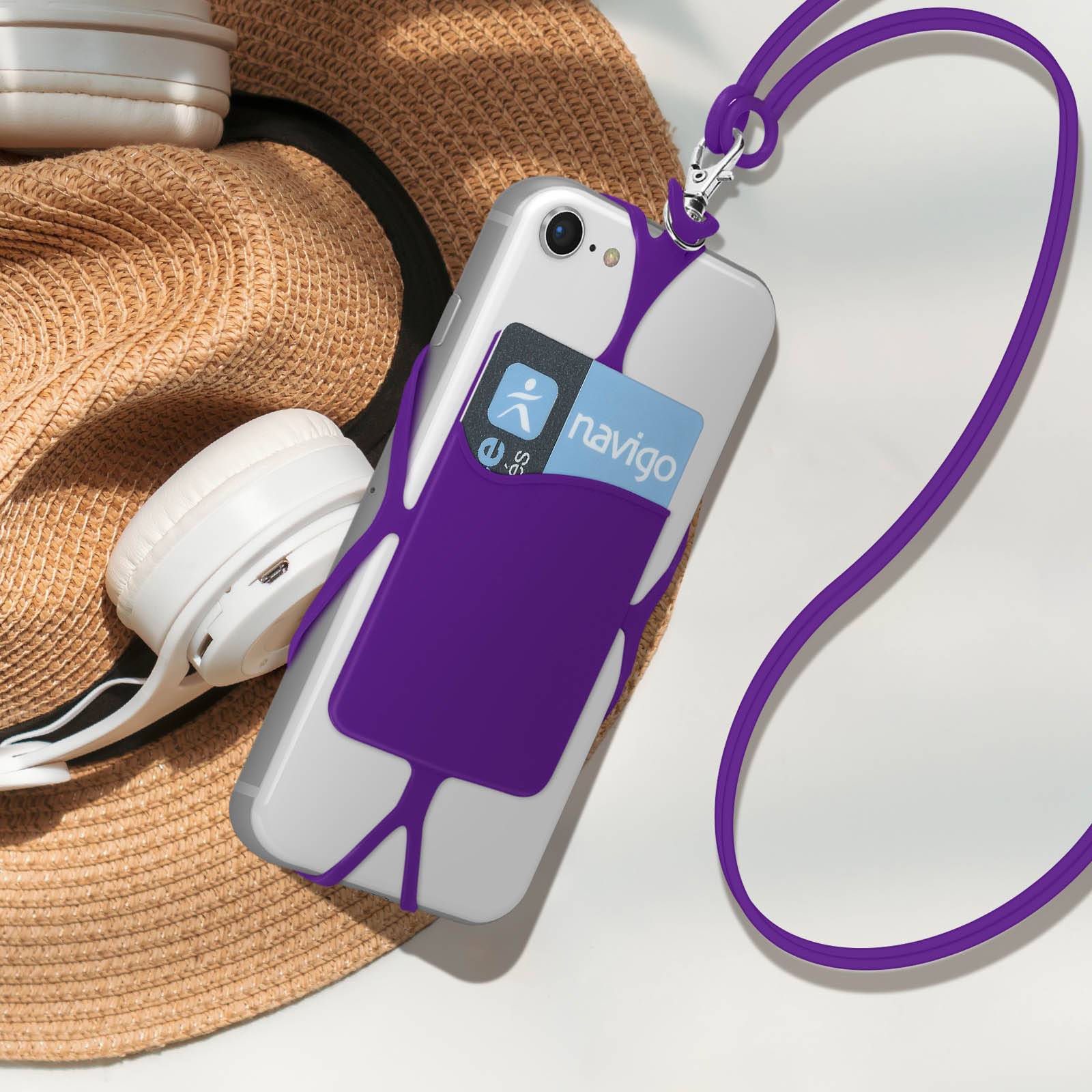 Coque à cordon Universelle Avec Rangement Carte série NeckPouch-3