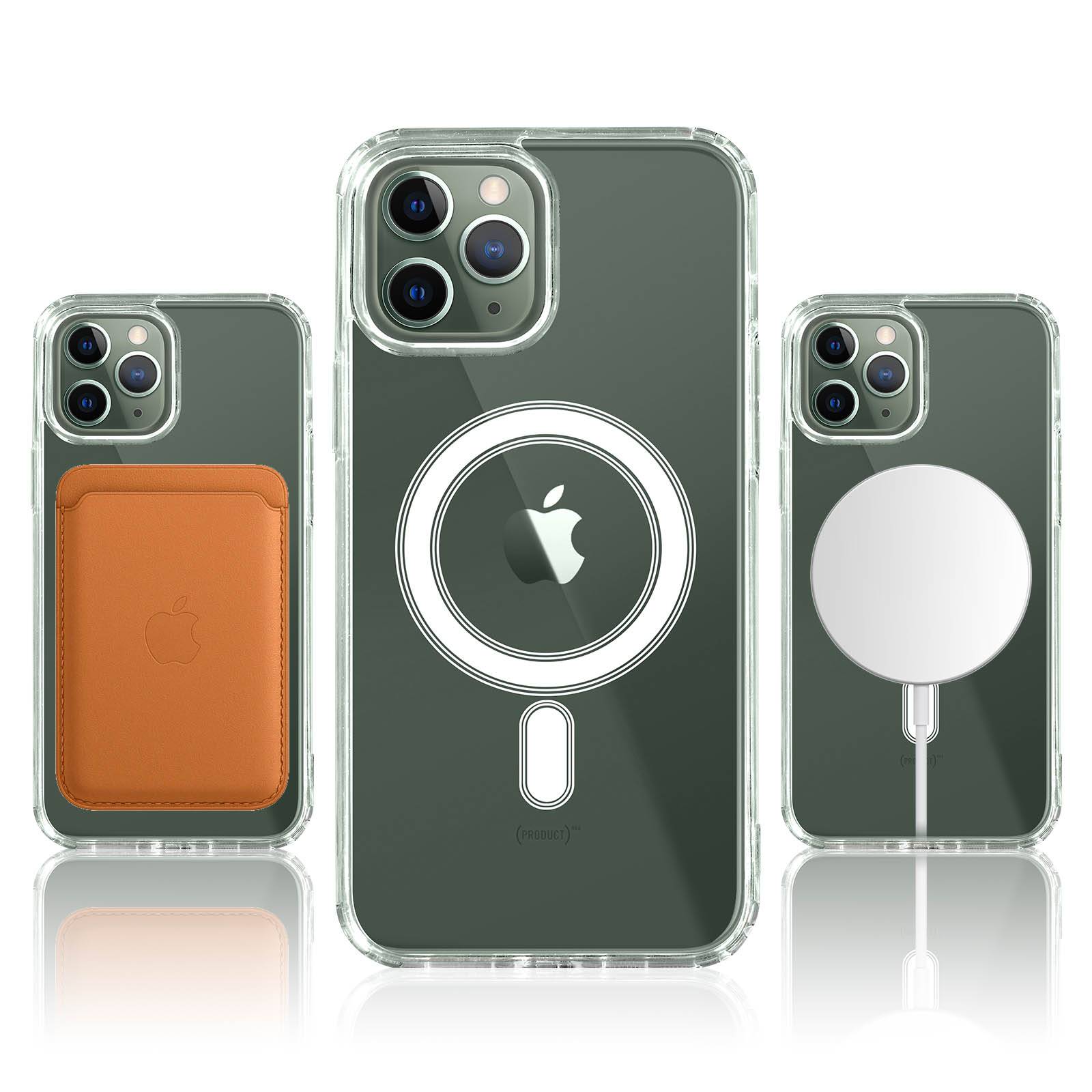 Coque pour MagSafe pour iPhone 11 Pro Max Cercle magnétique Rigide-2