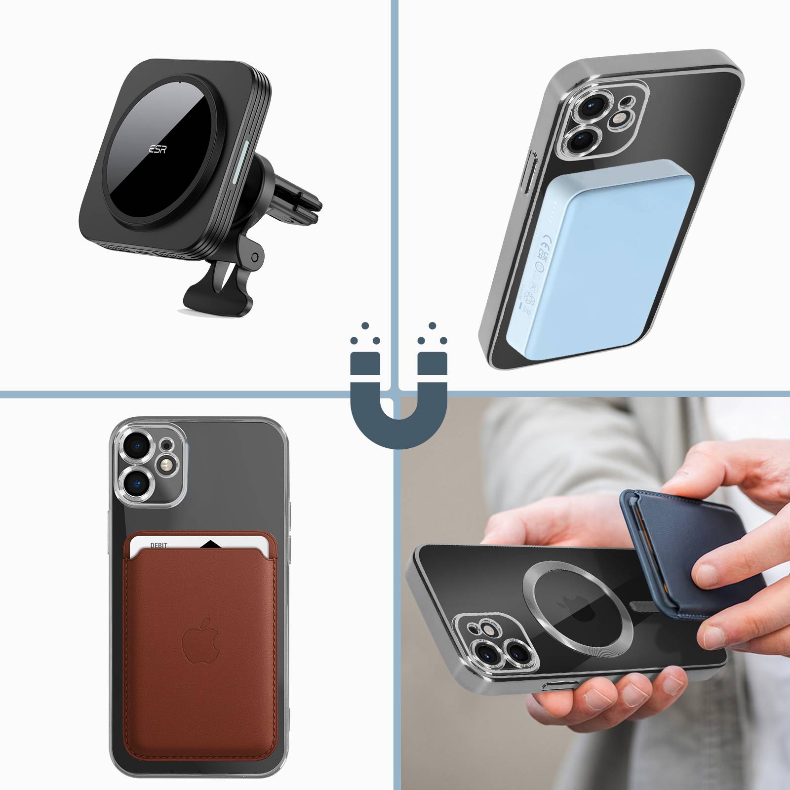 Coque MagSafe pour iPhone 11 Silicone Protection Caméra Contour Chromé-3