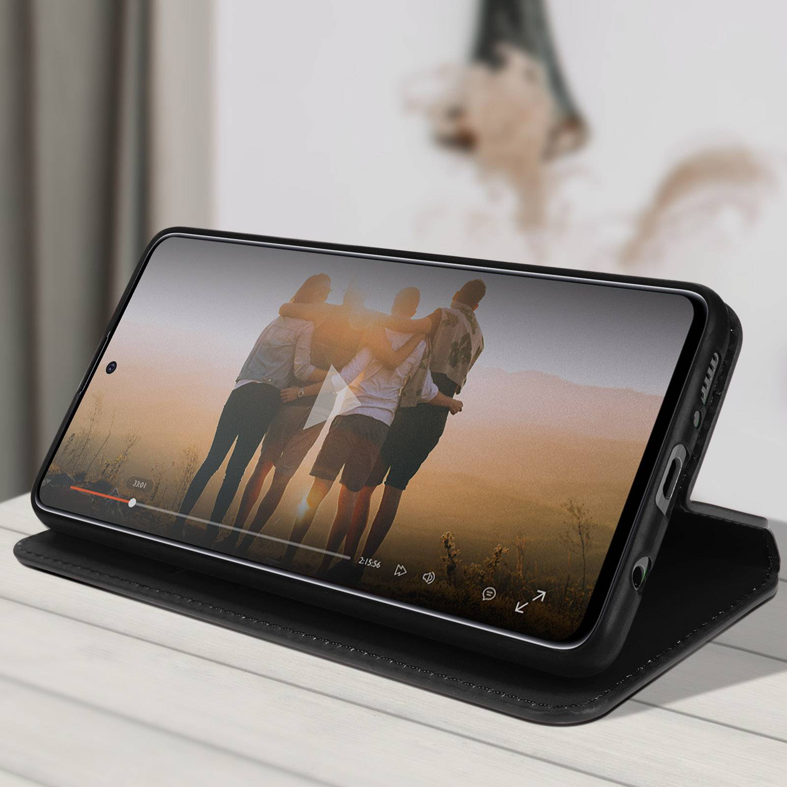 Housse pour Samsung Galaxy A51 Clapet Porte-cartes Fonction Support Vidéo-3
