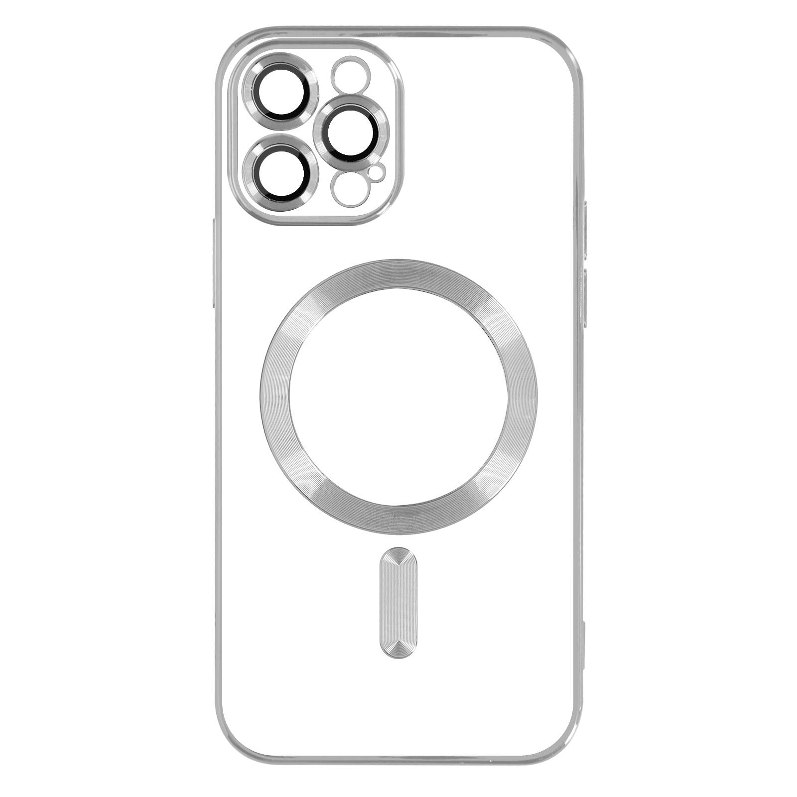 Coque MagSafe pour iPhone 13 Pro Max Silicone Protection Caméra Chromé-0