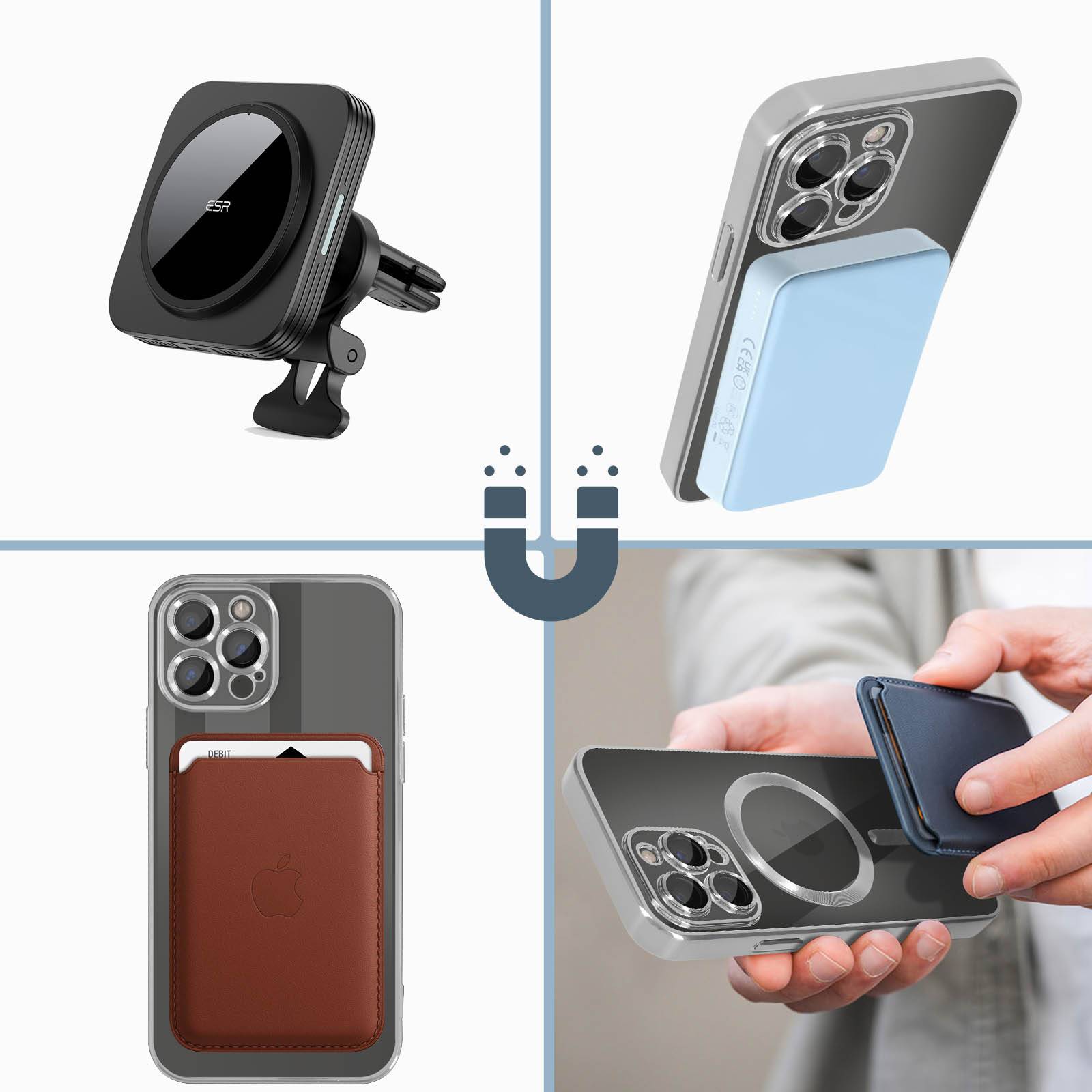 Coque MagSafe pour iPhone 13 Pro Max Silicone Protection Caméra Chromé-3