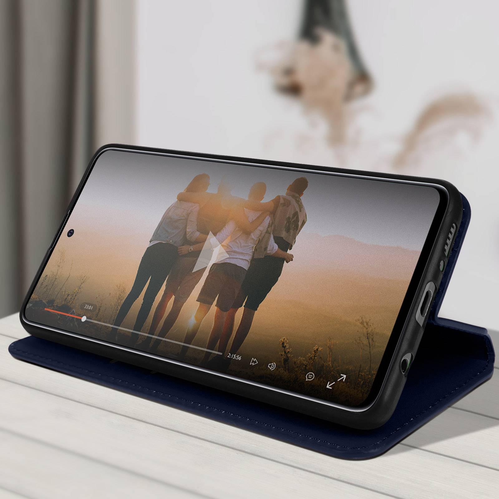 Housse pour Samsung Galaxy A51 Clapet Porte-cartes Fonction Support Vidéo-3
