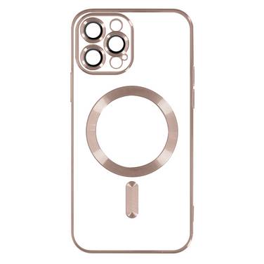 Coque MagSafe pour iPhone 13 Pro Max Silicone Protection Caméra Chromé