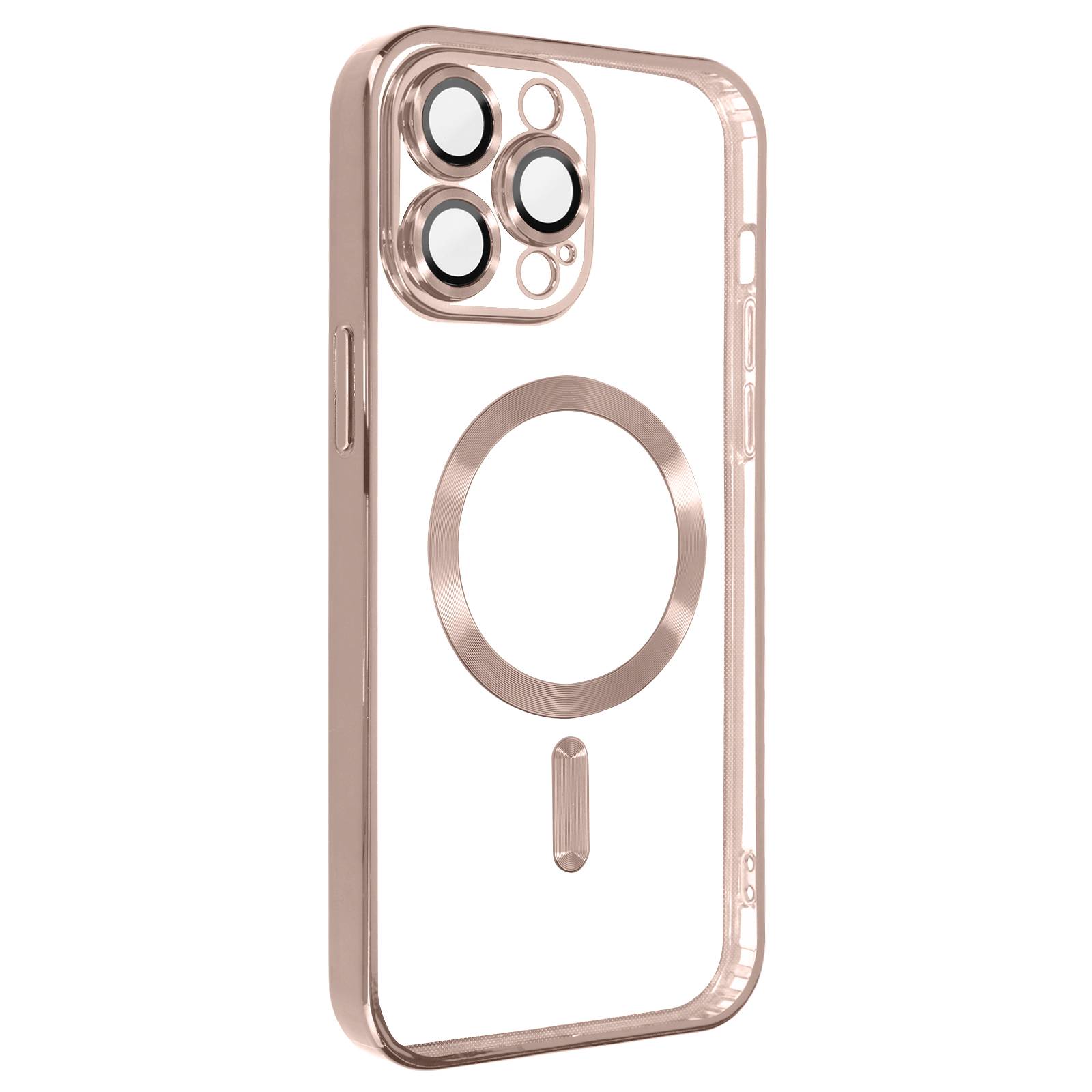 Coque MagSafe pour iPhone 13 Pro Max Silicone Protection Caméra Chromé-1