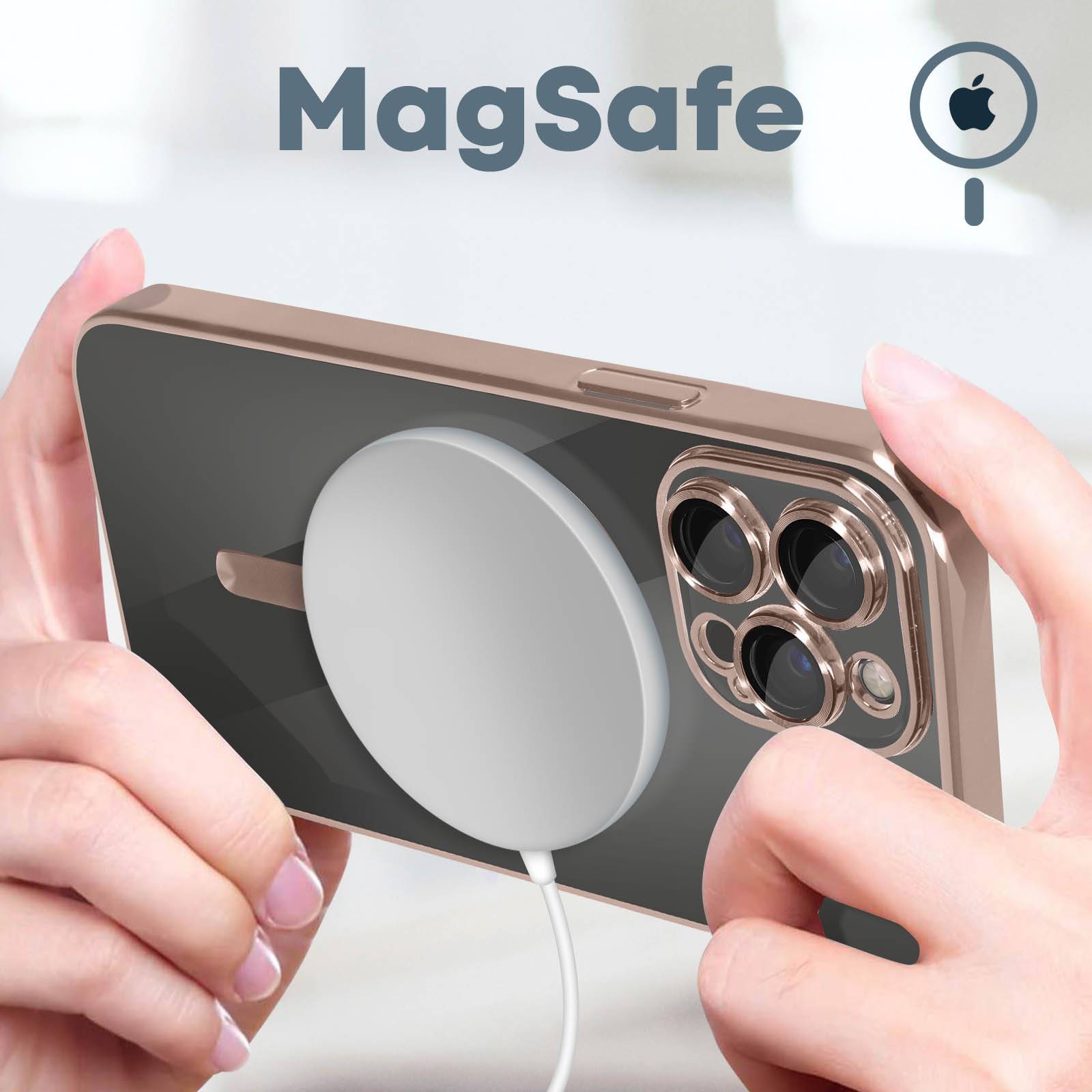 Coque MagSafe pour iPhone 13 Pro Max Silicone Protection Caméra Chromé-2