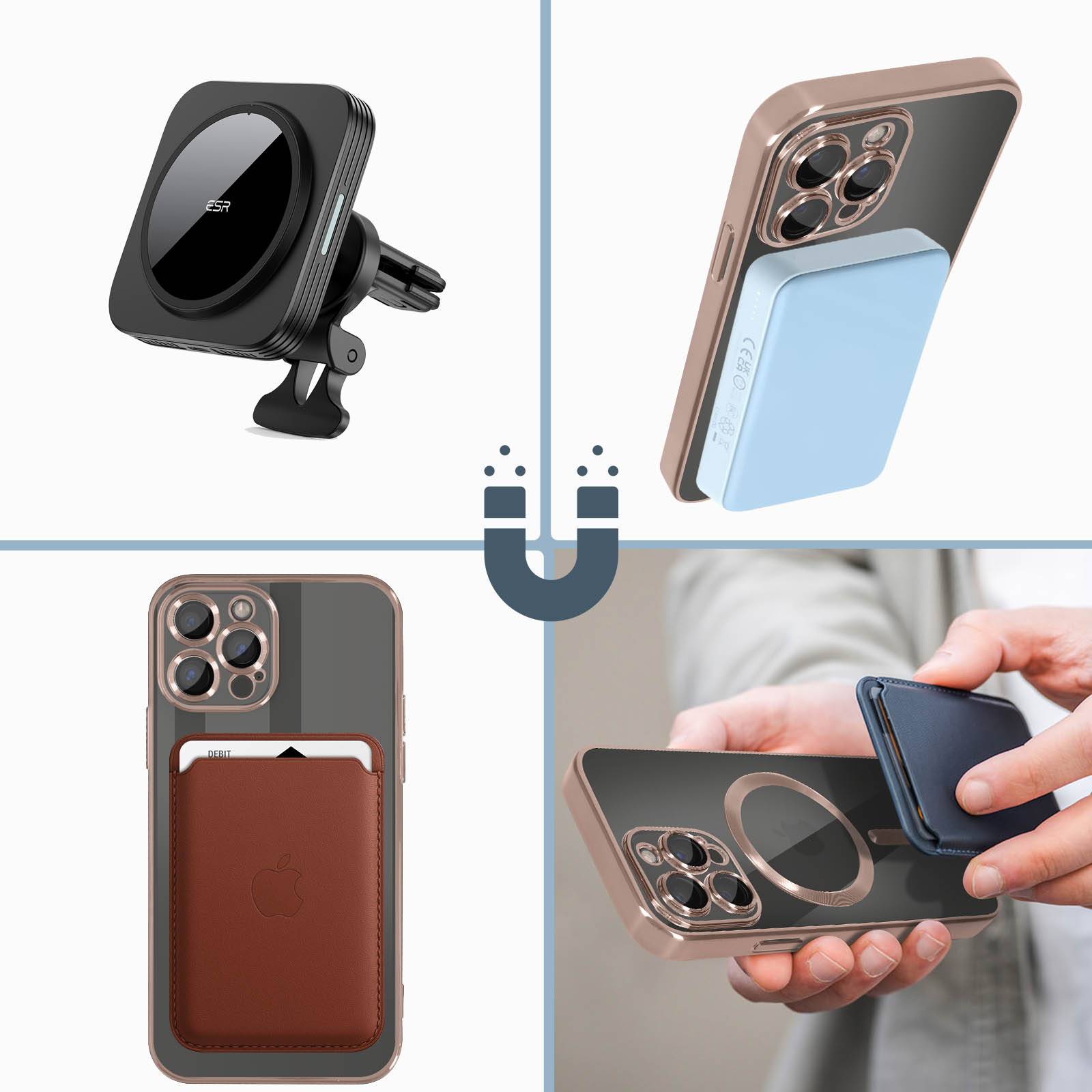 Coque MagSafe pour iPhone 13 Pro Max Silicone Protection Caméra Chromé-3