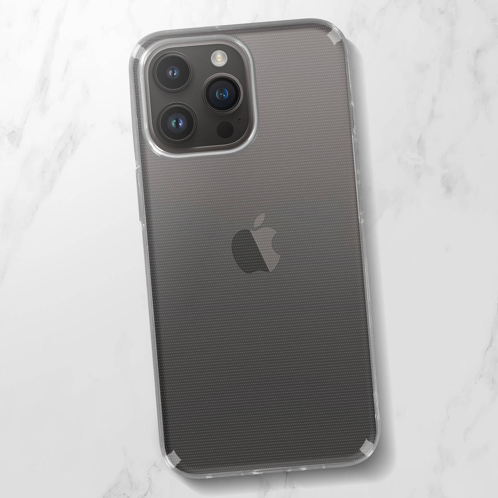 Coque pour iPhone 14 Pro Silicone Gel et Film Verre Trempé 9H-4
