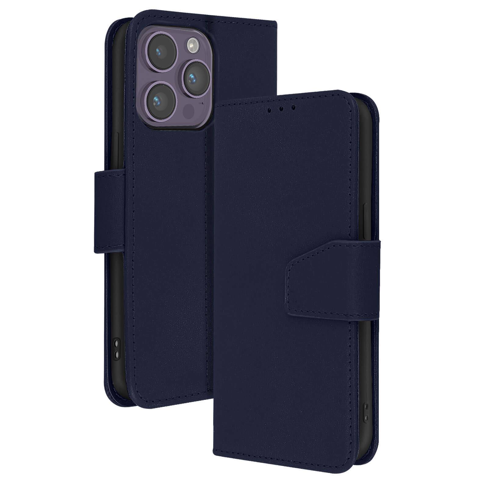 Étui Portefeuille pour iPhone 14 Pro en Cuir Premium avec Fonction Stand-0