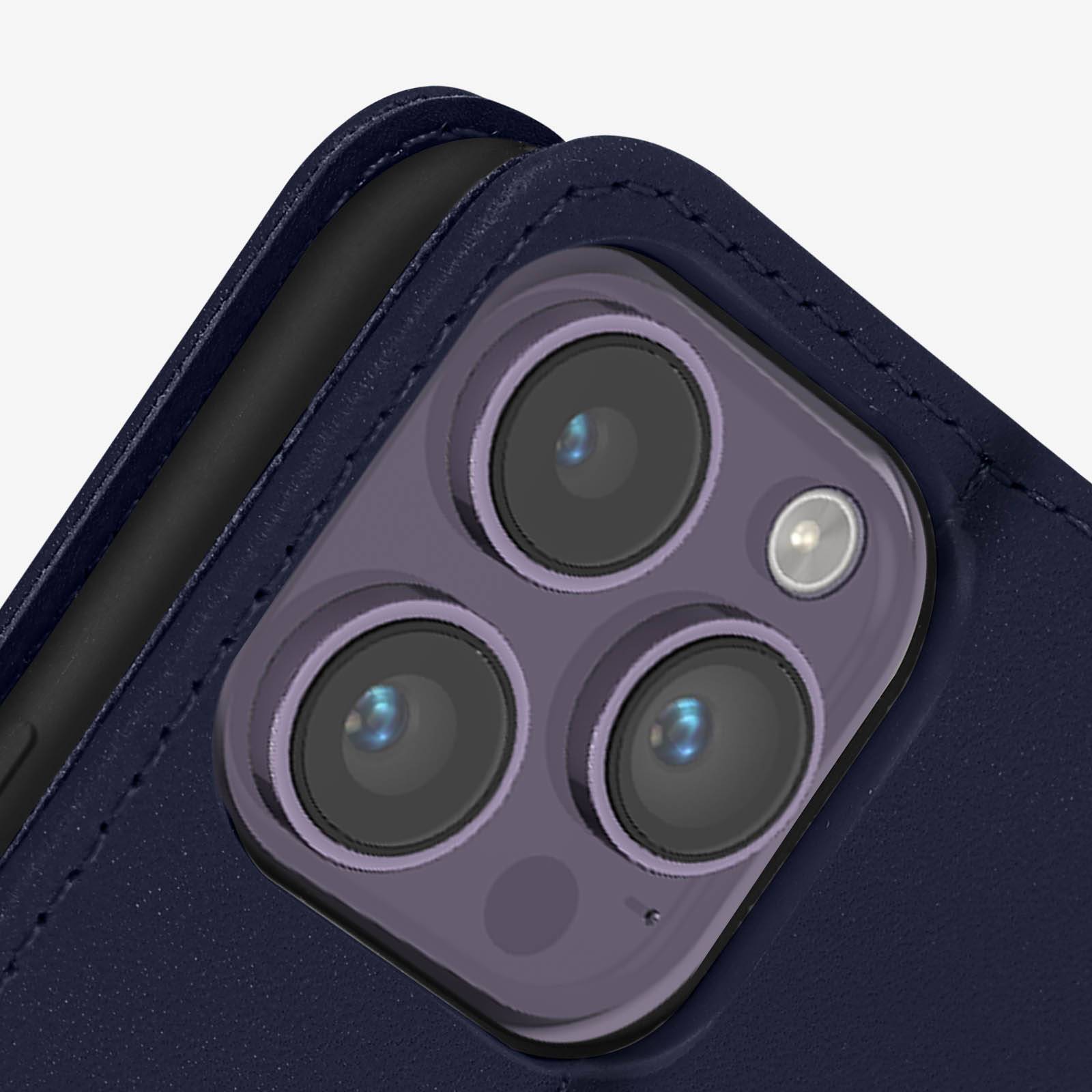 Étui Portefeuille pour iPhone 14 Pro en Cuir Premium avec Fonction Stand-3