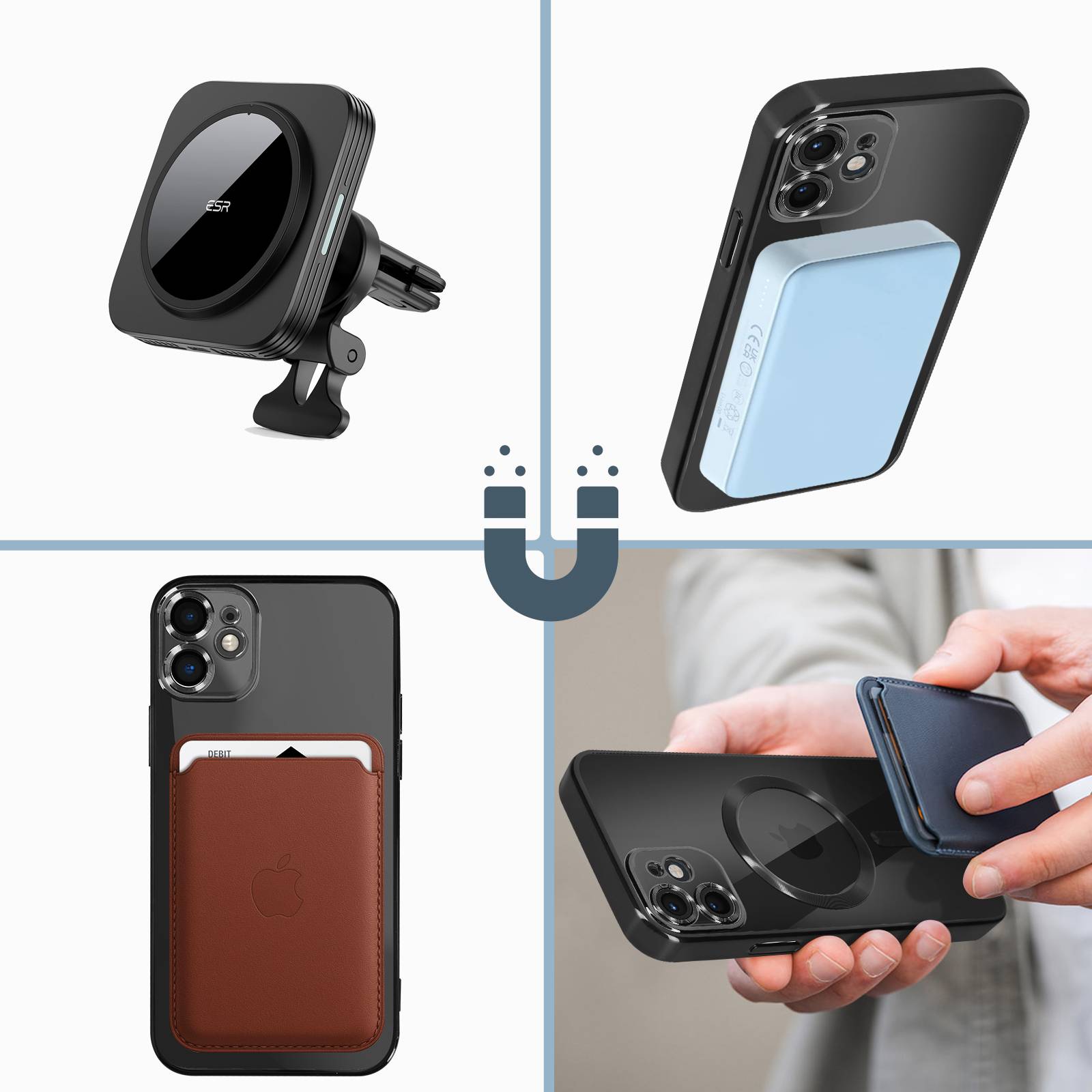 Coque MagSafe pour iPhone 11 Silicone Protection Caméra Contour Chromé-3