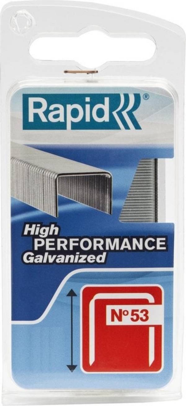 Agrafes Rapid N°53 6mm Agrafes Galvanisées Haute Performance - Rapid