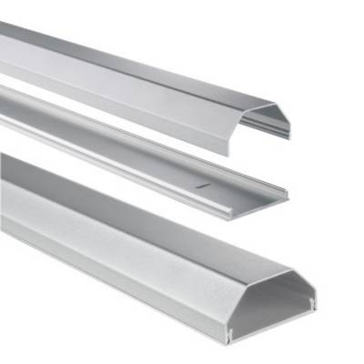 Passe-câbles Hama (L x l x H) 1100 x 50 x 26 mm 1 pc(s) argent-0