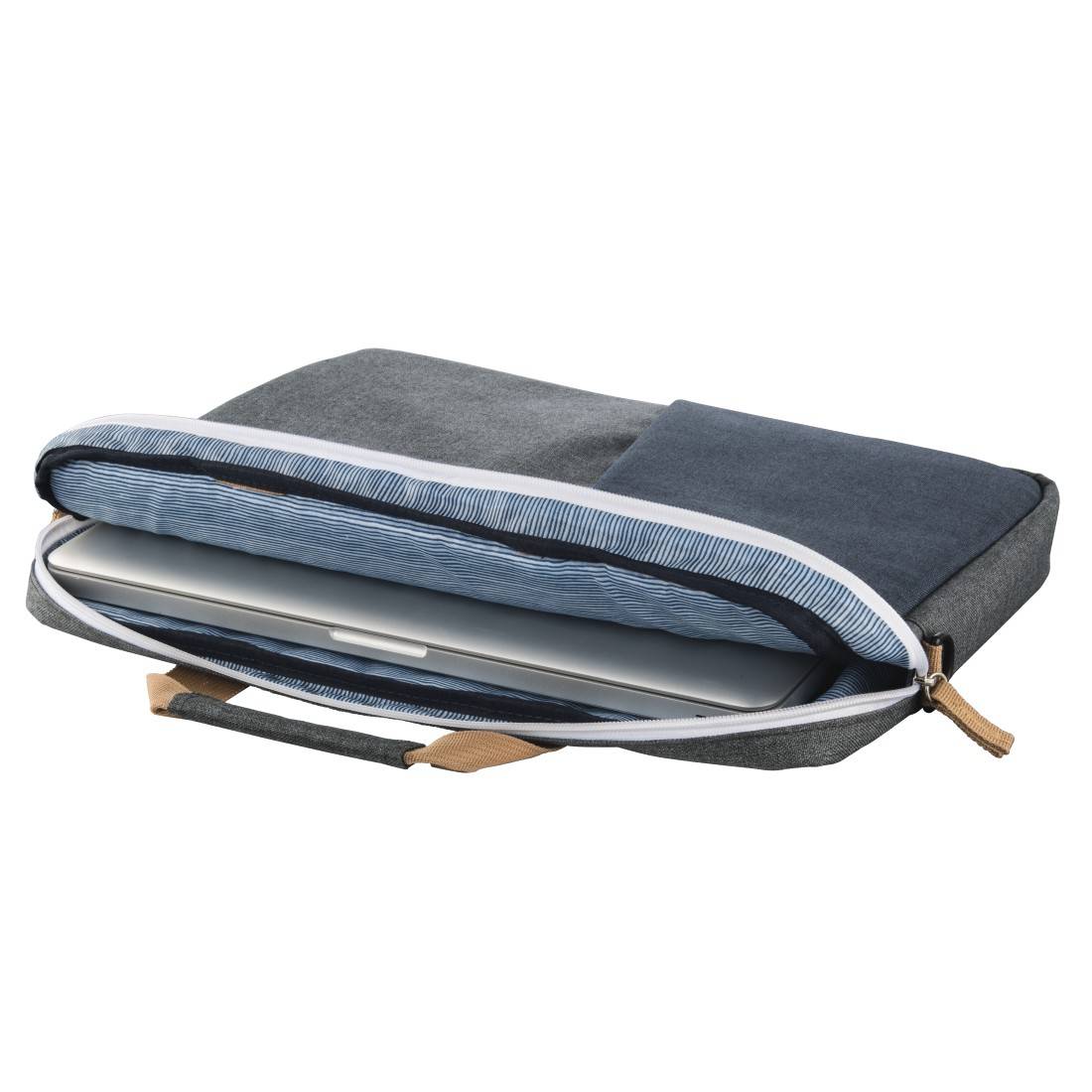 Hama Sacoche Dimension maximale: 43,9 cm (17,3") gris foncé, bleu marine-2