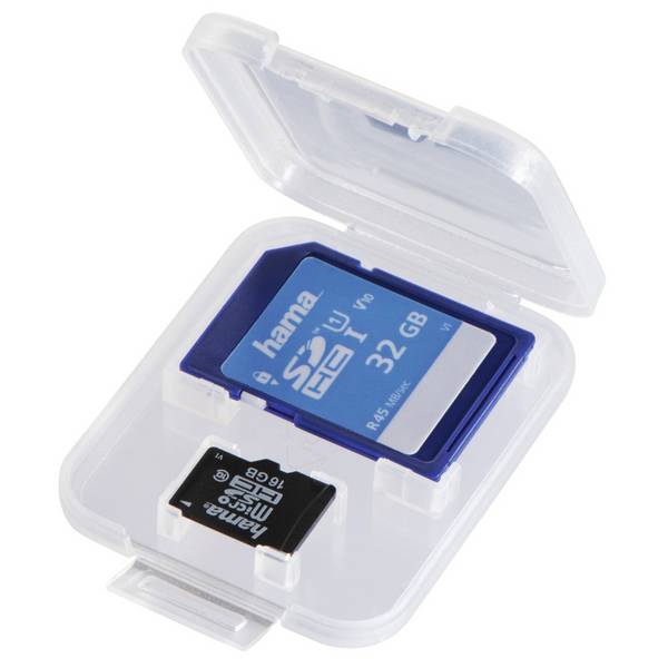 Hama 95947  Carte microSD, Carte SD transparent