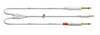 Câble adaptateur audio [1x Jack mâle 3.5 mm - 2x Jack mâle 6.35 mm] Cordial CFY 1,5 WPP-SNOW blanc 1.50 m