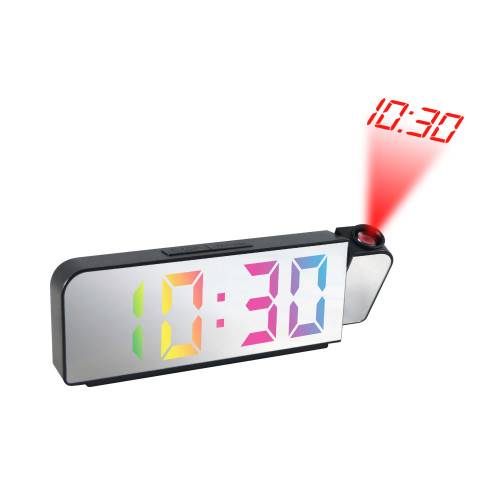 Réveil-projecteur miroir multicolore-1
