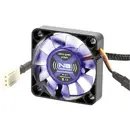 NoiseBlocker BlackSilent XM1 Ventilateur pour PC noir, bleu (transparent) (l x H x P) 40 x 40 x 10 mm