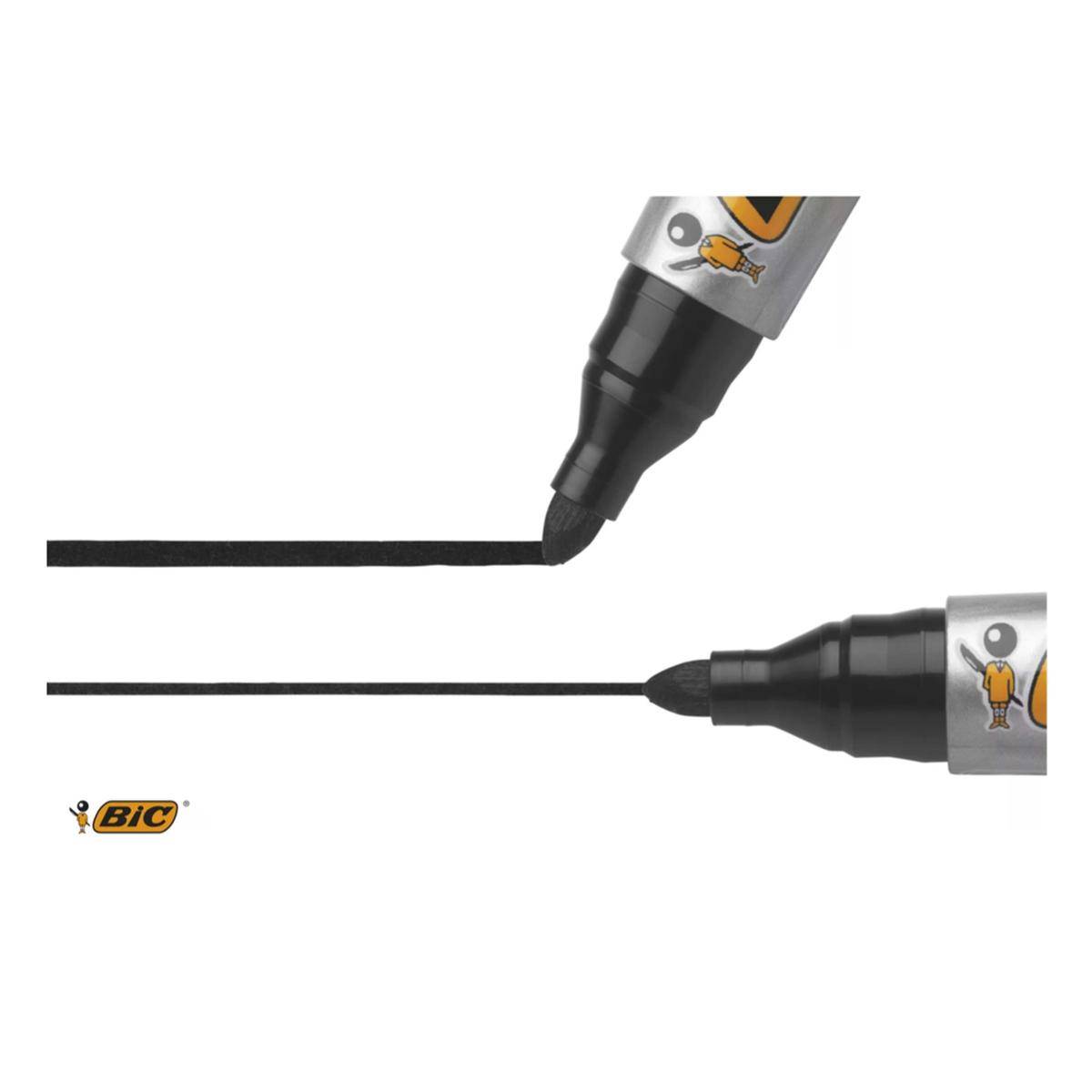 Marqueur permanent Bic 2000 pointe ogive 1,7 mm - noir-1