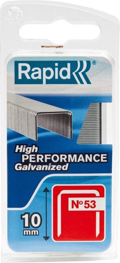 Agrafes Rapid 10mm Galvanisées Agrafes Galvanisées 10mm Type 53 Pour Fixations Durables. - Rapid-0