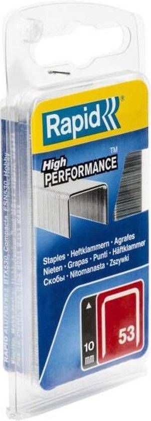 Agrafes Rapid 10mm Galvanisées Agrafes Galvanisées 10mm Type 53 Pour Fixations Durables. - Rapid-2