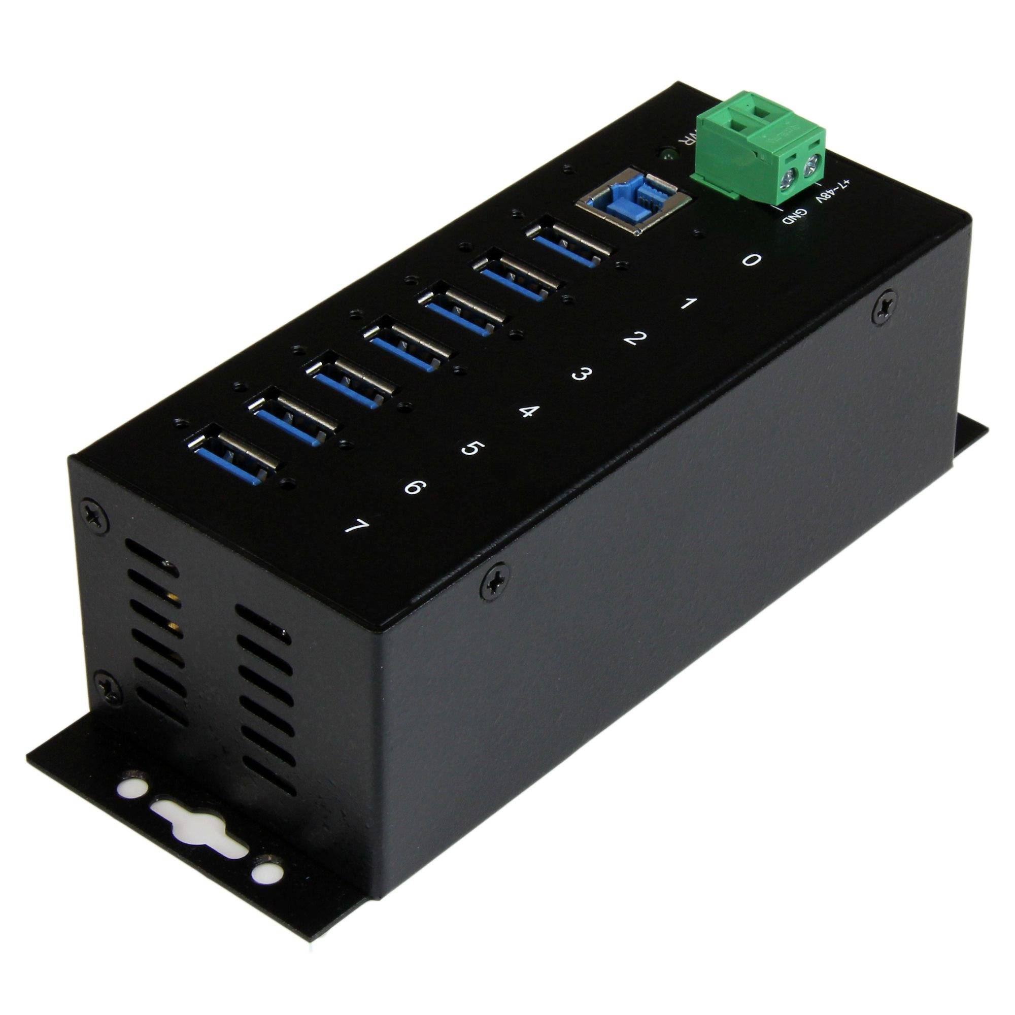 StarTech.com Hub USB 3.0 industriel a 7 ports avec protection contre ESD (DES) - USB 3.2 Gen 1 (3.1 Gen 1) Type-B - USB-1