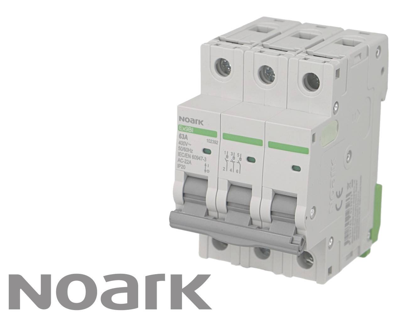 Interrupteur Sectionneur Modulaire 3 pôles 63A Noark - 102392-1
