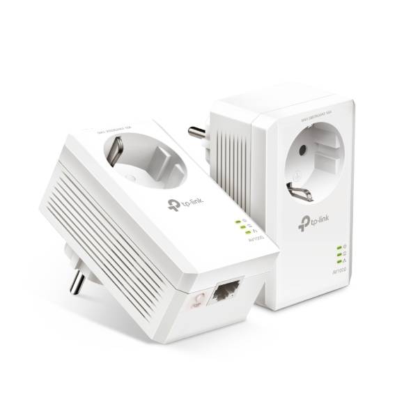 TP-LINK AV1000 Passthrough Powerline KIT Broadcom 1 Gigabit Port-0