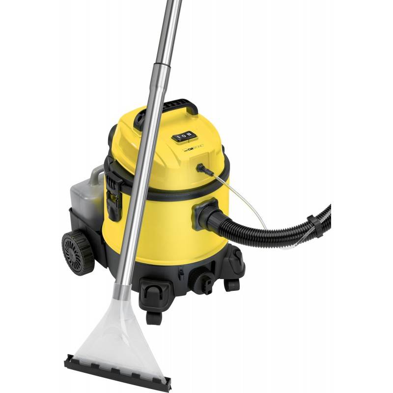 Aspirateur eau et poussière avec fonction shampoing Clatronic BSS 1309 Jaune/noir-0