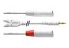 Câble adaptateur audio [1x Jack mâle 3.5 mm - 2x XLR femelle] Cordial CFY 3 WMM-SNOW blanc 3.00 m