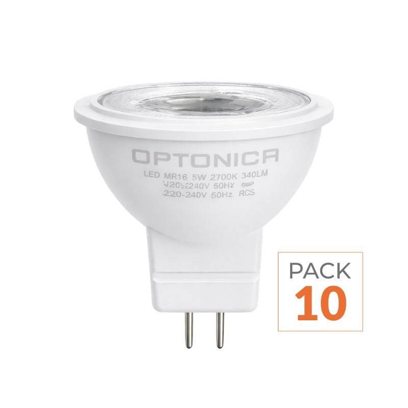 Ampoule LED GU4 / MR11 3W 12V - Pack de 10 - Blanc Chaud 2300K - 3500K - SILAMP-0